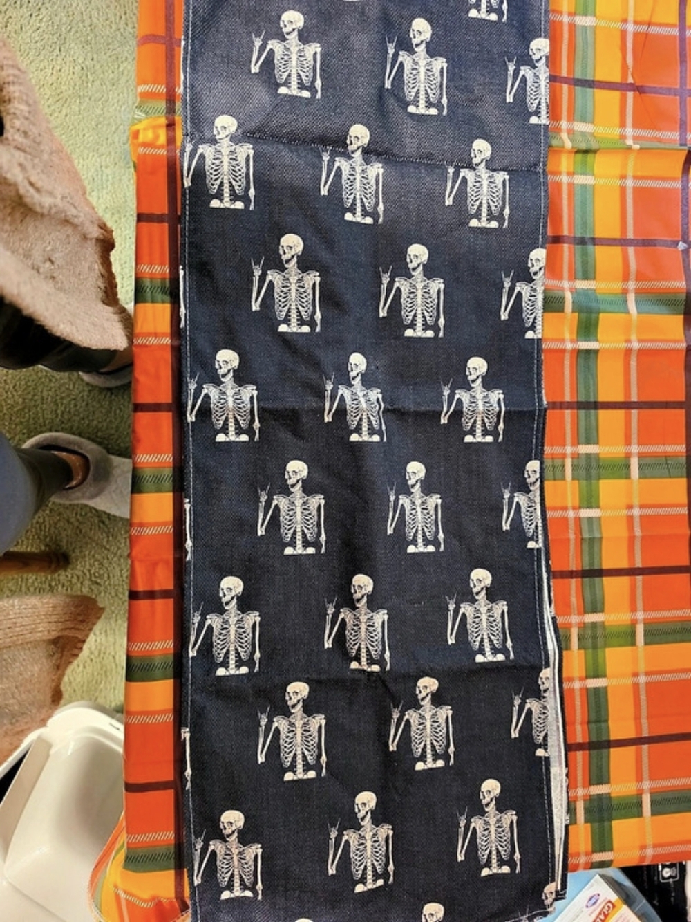 Skeleton Table Runner 70 Inches